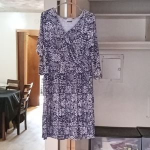 L.A Gold - Blue/White Floral Maxi Dress